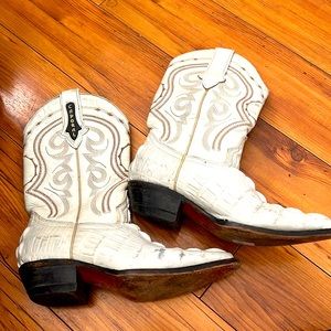 Gabor Kids White Western Boots